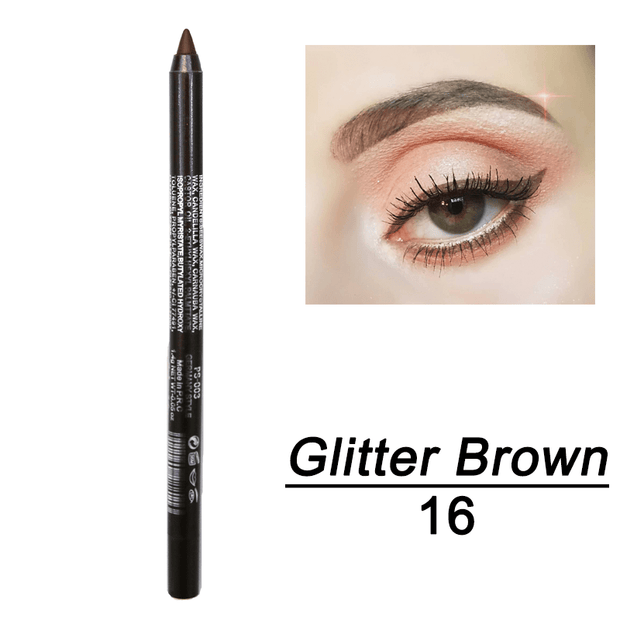 Multi-Colored Metallic Smoky Eyeliner , eyeliner, colored eyeliner