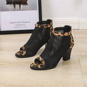 Thick leopard female sandals, leopard sandals, female sandals 