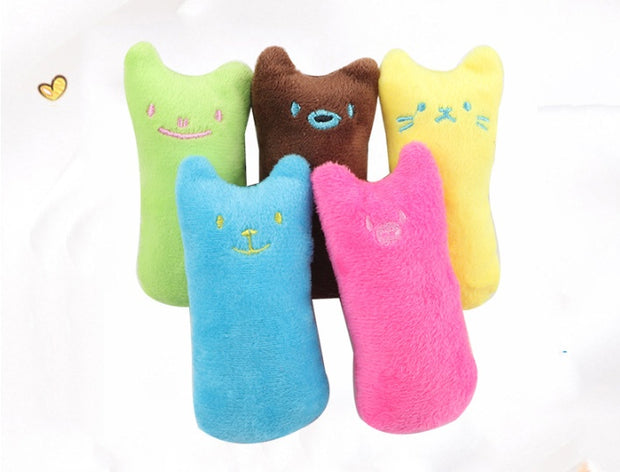 Catnip Cat Toys Pillow Interactive Cat Toy Catnip Pet Supplies Pillow Thumb Plush Teeth Grinding Bite Mint Cat Accessories