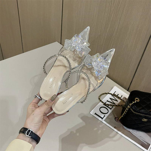  Female Baotou Shoes, transparent shoes, shoes, female shoes