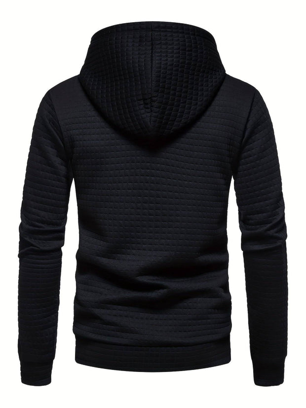 Men's Casual Pullover Hooded Sweatshirt With Kangaroo Pocket Streetwear For Winter Fall