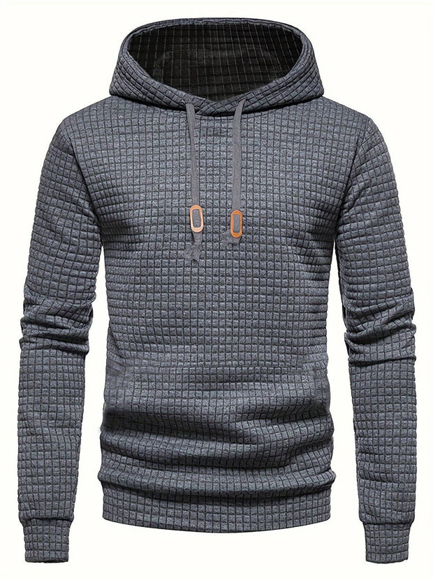 Men's Casual Pullover Hooded Sweatshirt With Kangaroo Pocket Streetwear For Winter Fall