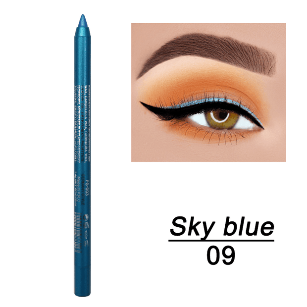 Multi-Colored Metallic Smoky Eyeliner , eyeliner, colored eyeliner