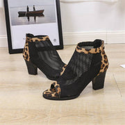 Thick leopard female sandals, leopard sandals, female sandals 