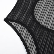  Striped Mesh Shapewear, striped shapewear, mesh shapewear