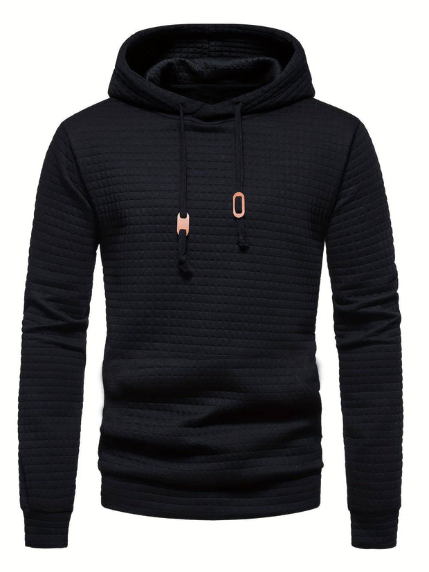 Men's Casual Pullover Hooded Sweatshirt With Kangaroo Pocket Streetwear For Winter Fall