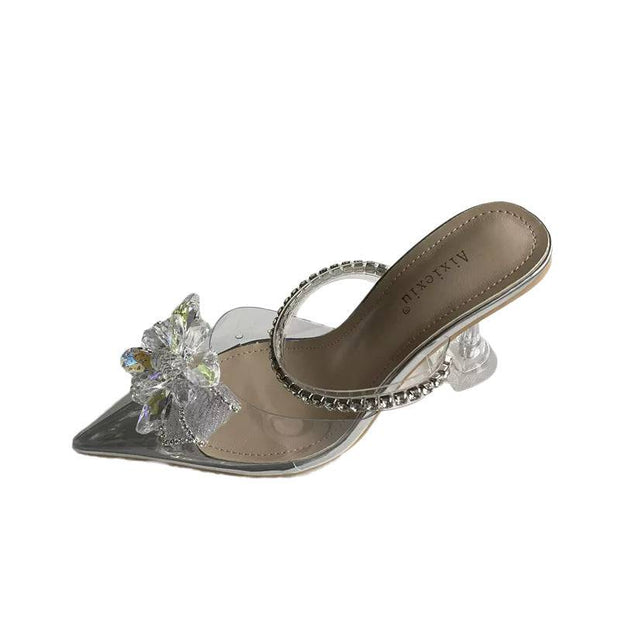  Female Baotou Shoes, transparent shoes, shoes, female shoes