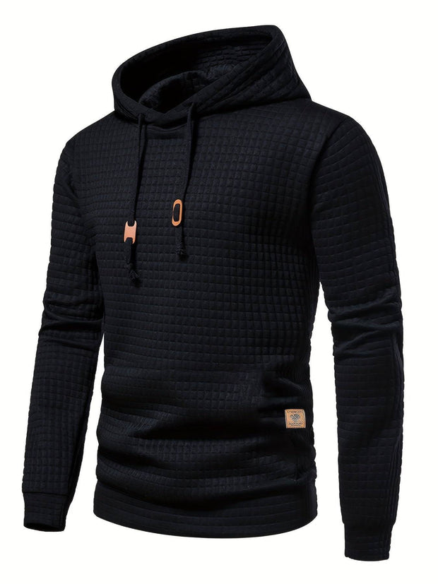 Men's Casual Pullover Hooded Sweatshirt With Kangaroo Pocket Streetwear For Winter Fall